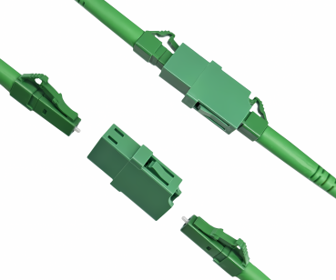 5x LWL Adapter LC/APC Buchse auf LC/APC Buchse Glasfaser Adapter, Singlemode / Simplex, 5 Stück